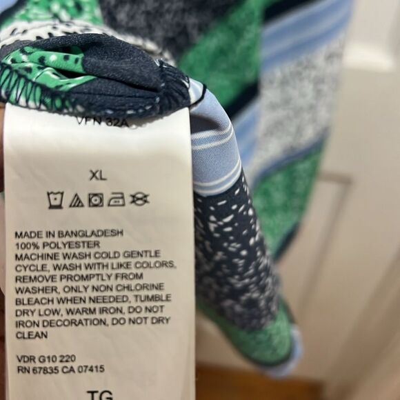 Free Shipping! NAUTICA Stripped Midi Dress - XL - Picture 8 of 8